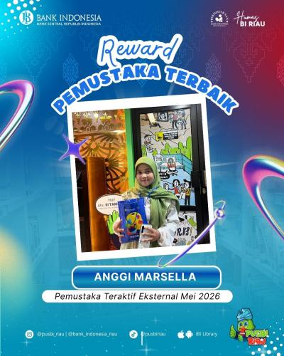 REWARD PEMUSTAKA TERBAIK PUSBI RIAU PERIODE MEI 2026